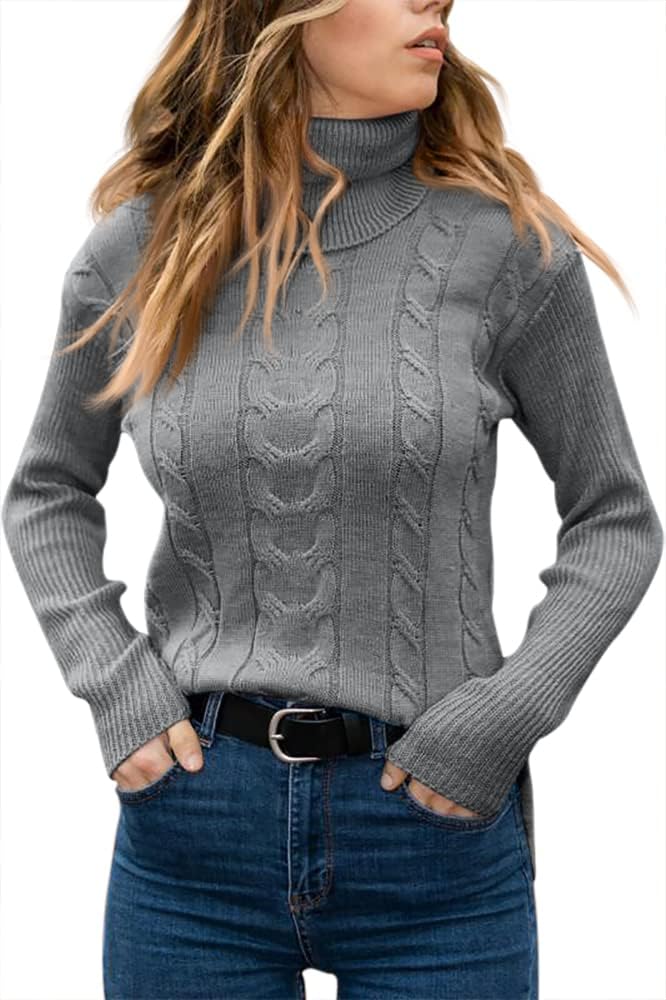 Dames Trui Gebreid Stijlvol Warm Coltrui