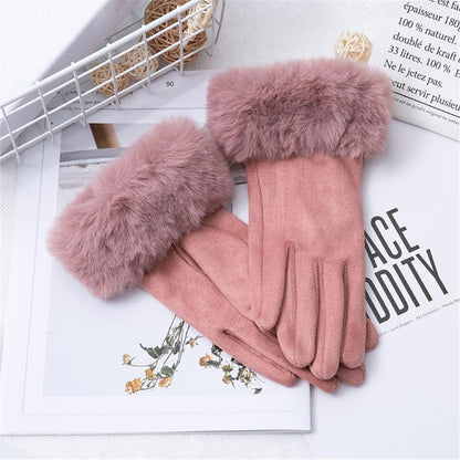 Suède Handschoenen Klassieke Stijl Warm en Zacht