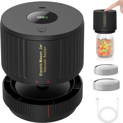 Vacuum Sealer Kit voor Mason Jars - Bewaar Vers en Snel - Mode Vibes