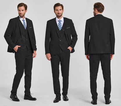 Tweedelig Herenpak Comfortabel Zakelijke Stijl