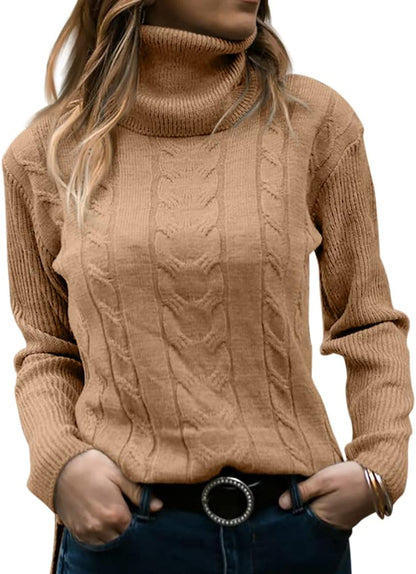 Dames Trui Gebreid Stijlvol Warm Coltrui