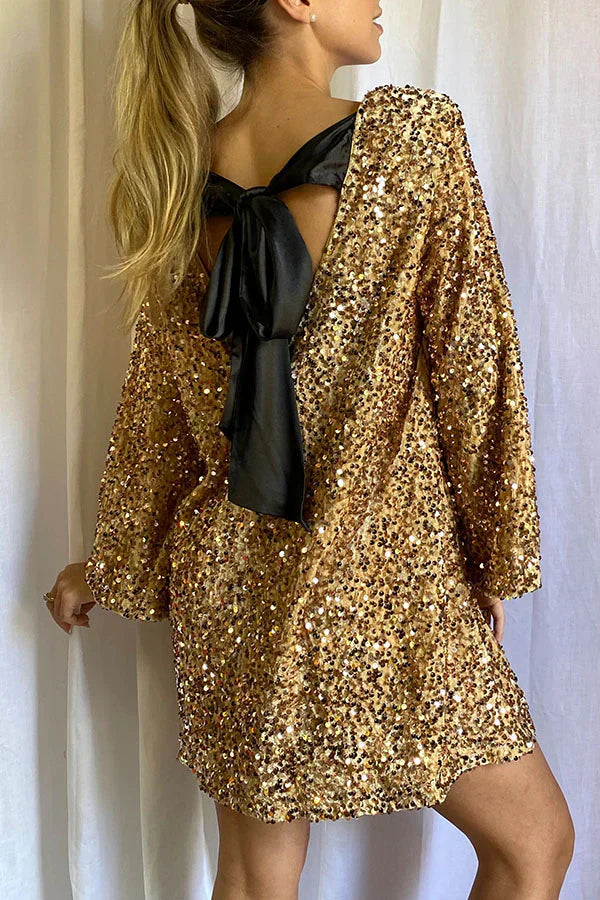 Dames Glitterjurk Elegant Model