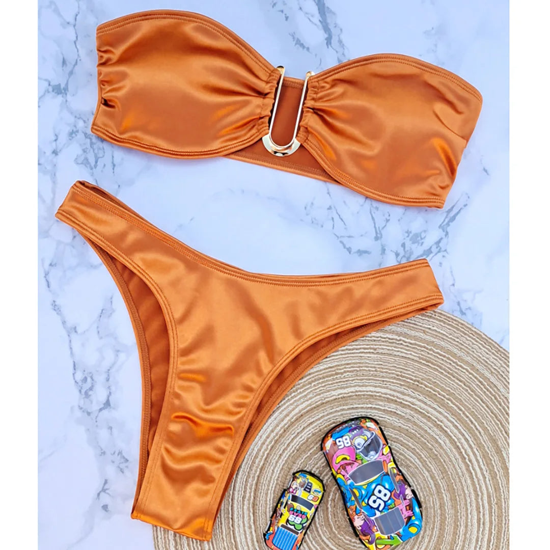 Strapless Bikini Trendy Zomer Badpak voor Vrouw