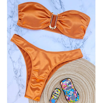 Strapless Bikini Trendy Zomer Badpak voor Vrouw