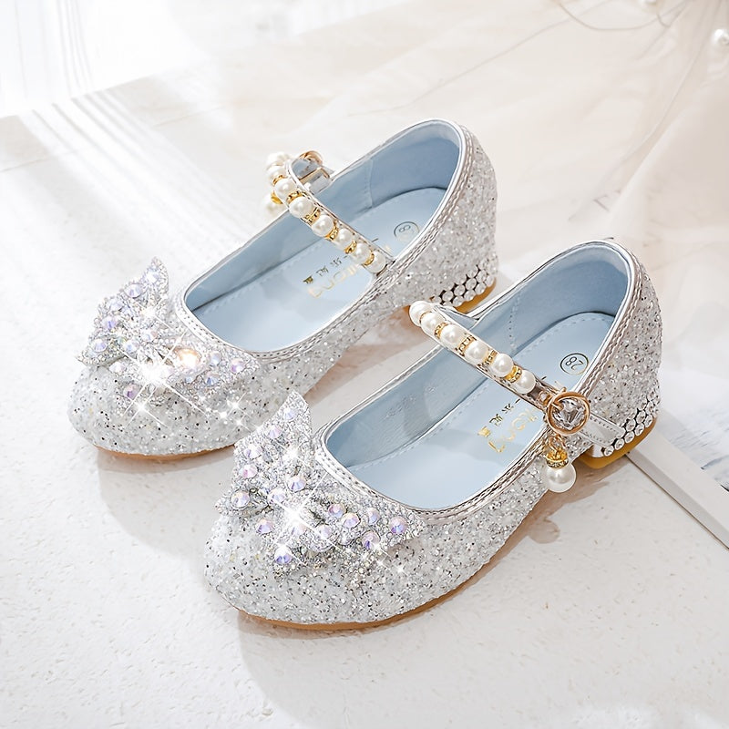 Glitterschoen voor Meisjes met Pailletten en Parels Comfortabel