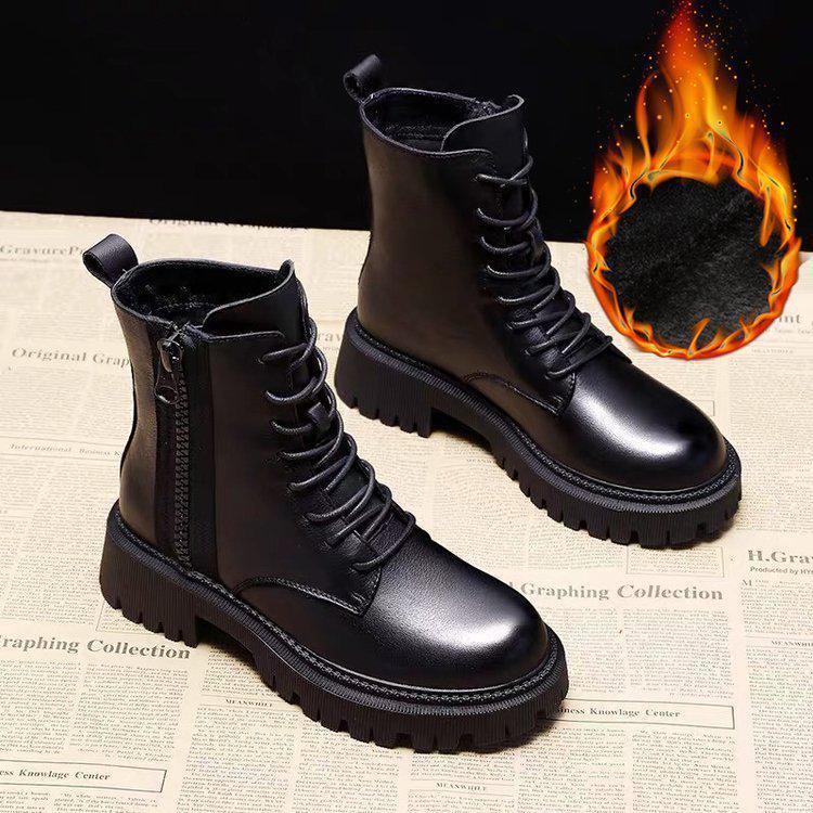 Dames Winter Boots Stevige Comfortabele Chunky met Veters