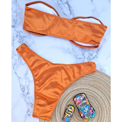 Strapless Bikini Trendy Zomer Badpak voor Vrouw