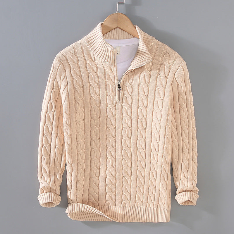 Heren Polo Shirt met Rits - Mode Vibes