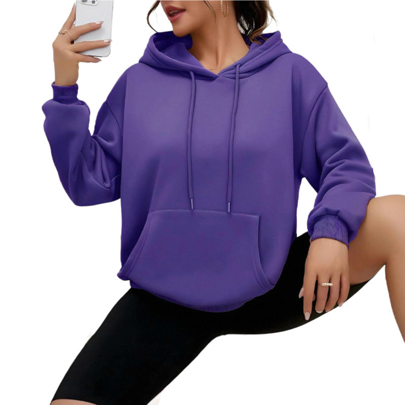 Dames Oversized Hoodie met Kangoeroezak Casual Basic