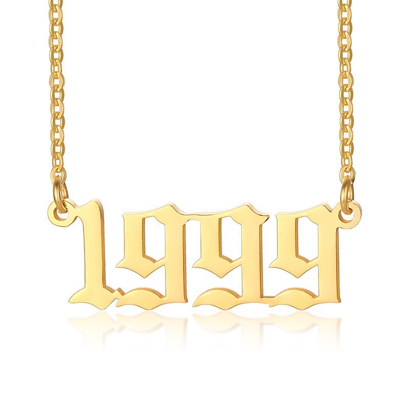 Gouden Ketting voor Dames 18K RVS Met Jaarsteen Lammy