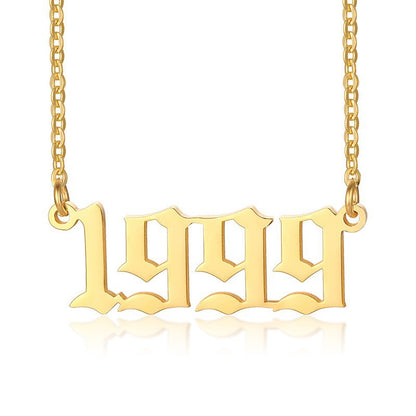 Gouden Ketting voor Dames 18K RVS Met Jaarsteen Lammy