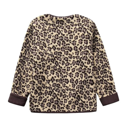 Dames Teddyjas Leopard Print Zacht en Stijlvol