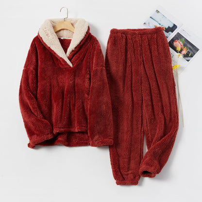 Dames Pyjama Set Fleece Warm en Zacht