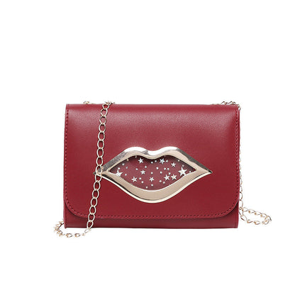 Dames Tas met Ketting en Lippenstik Detail Praktisch