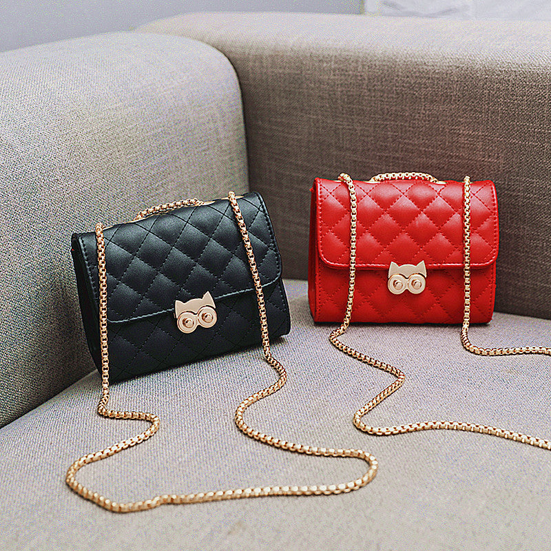 Dames Schoudertas Gewatteerd Ruitpatroon Goudkleurige Ketting - Mode Vibes