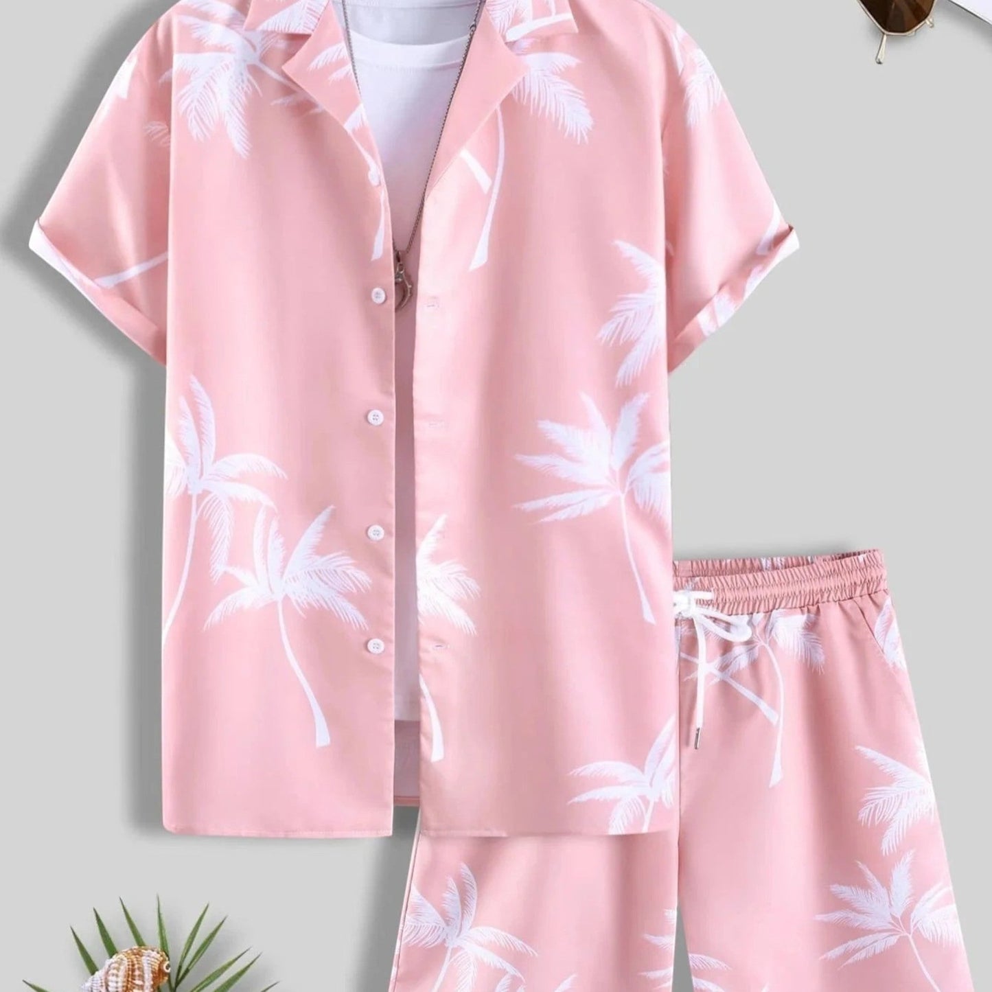 Variant image for Jorden | Set Estivo a 2 Parti con Camicia Tropicale e Pantaloncini Coordinati-25