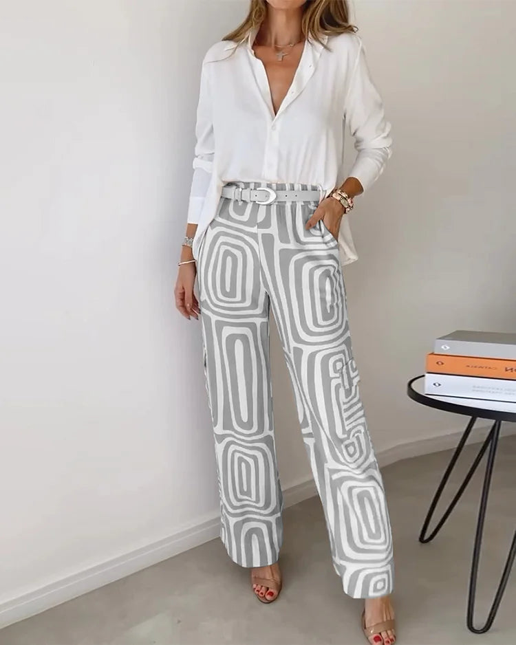Dames Set Losse en Broek Comfortabele Pasvorm