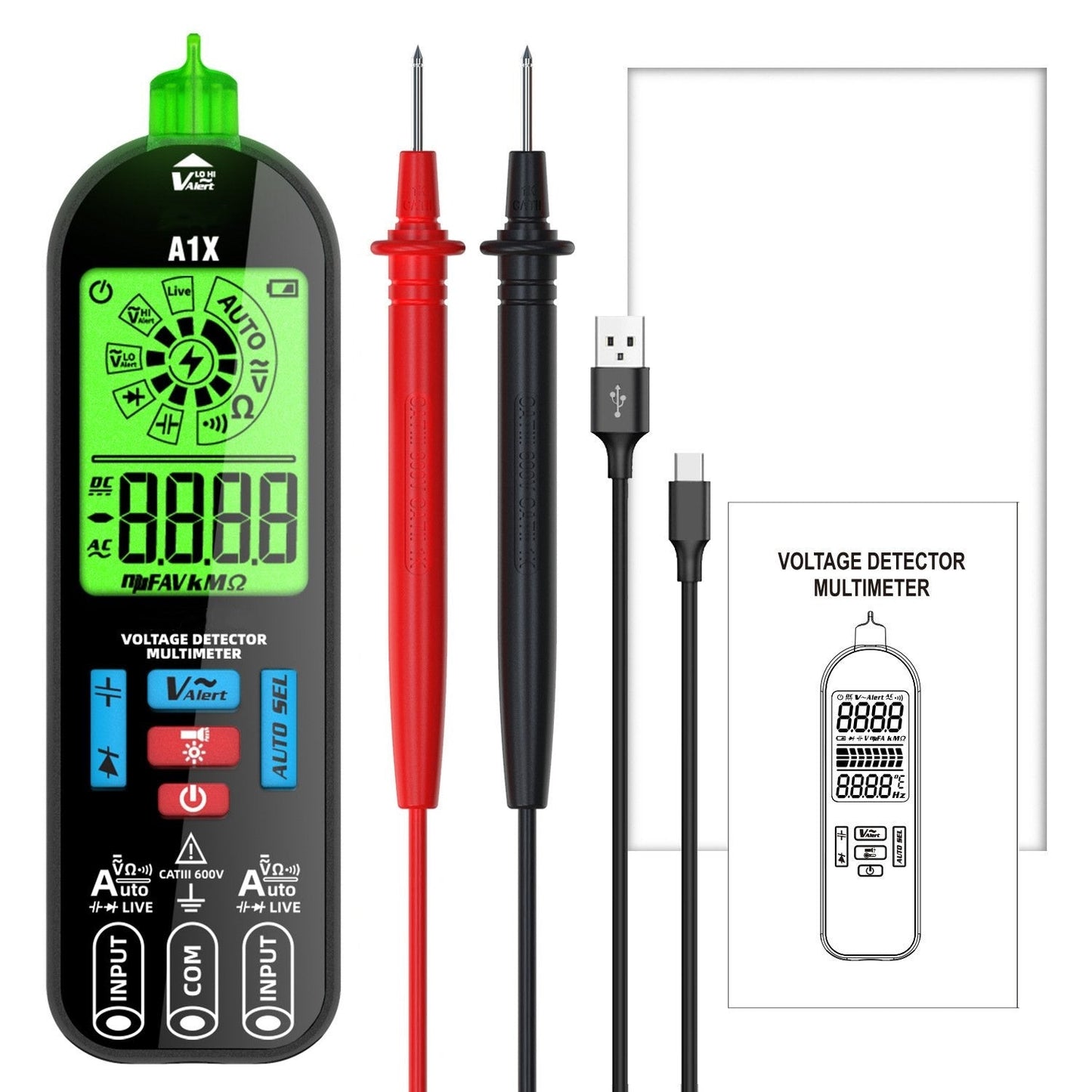 Digitale Multimeter Voltago A1X Accu Testen