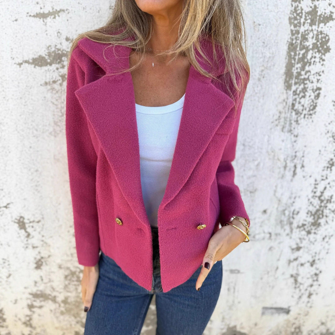 Dames Blazer Jas Stijlvol Met Knopen Zwart Bexley