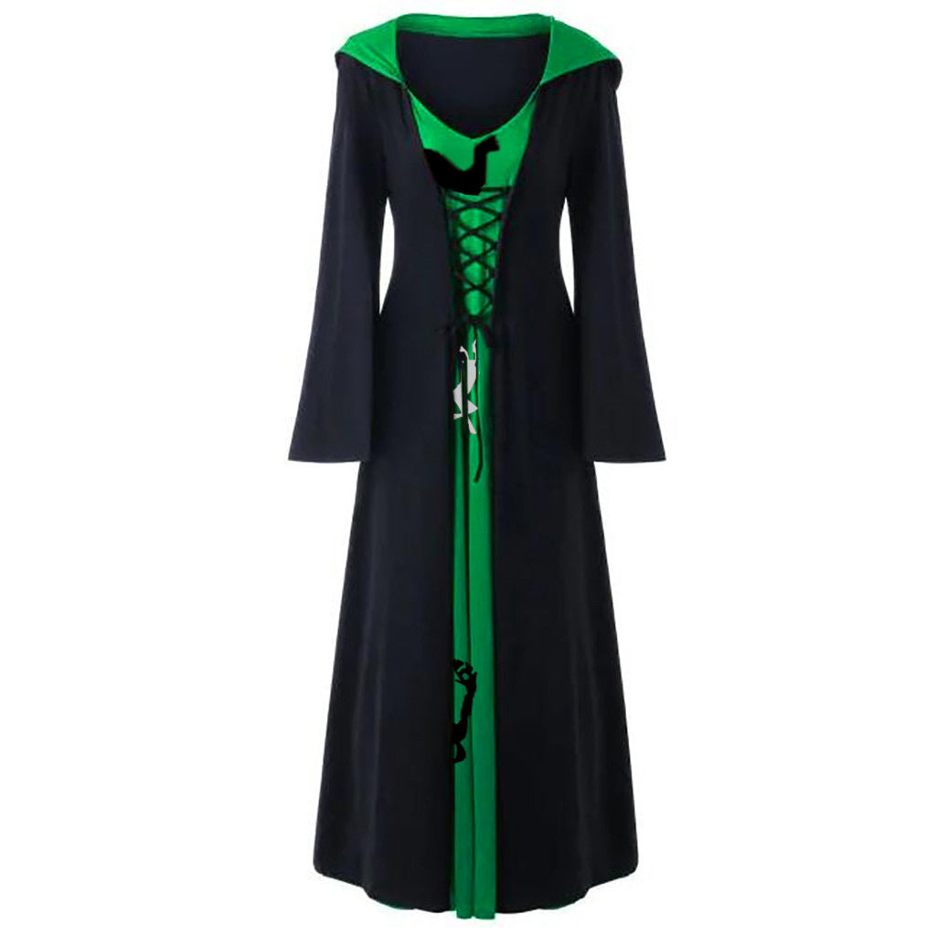 Dames Verkleedjurk Capuchon Warm en Stijlvol