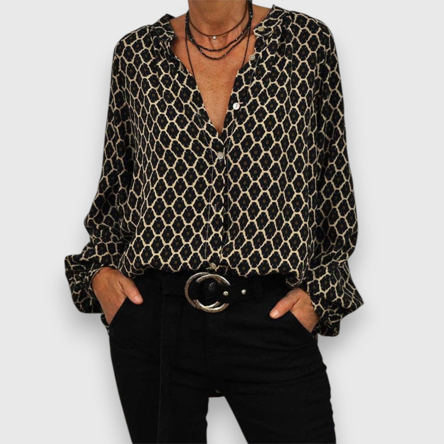 Dames Jurk Lange Mouwen - Mode Vibes
