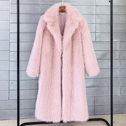 Dames Faux Fur Jas Trendy Elegante Stijlvolle Coat