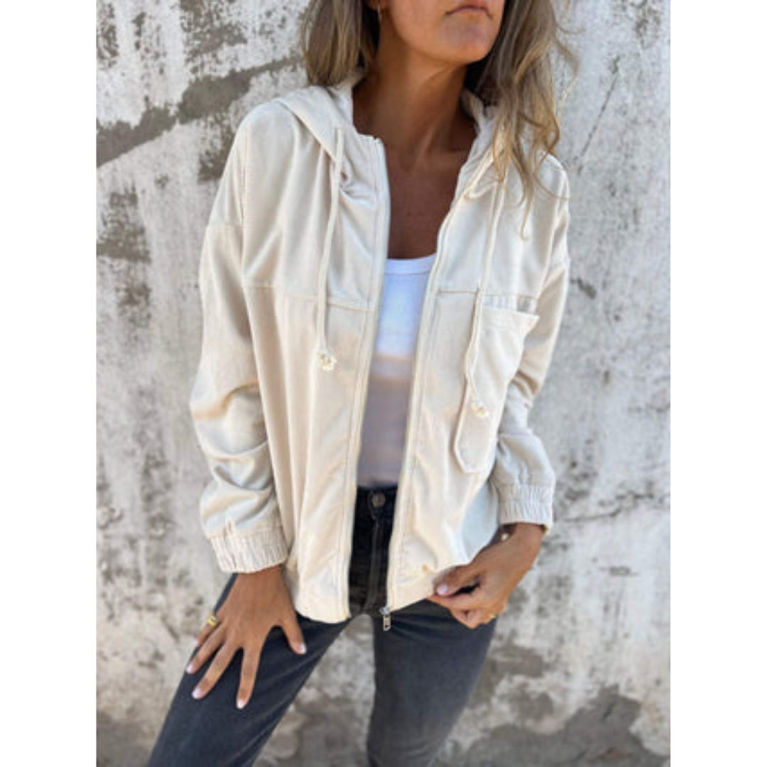Dames Hoodie Rits Comfortabele Sportieve Trui - Mode Vibes