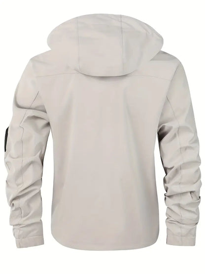 Waterdichte Heren Outdoorjas met Capuchon Licht en Ademend