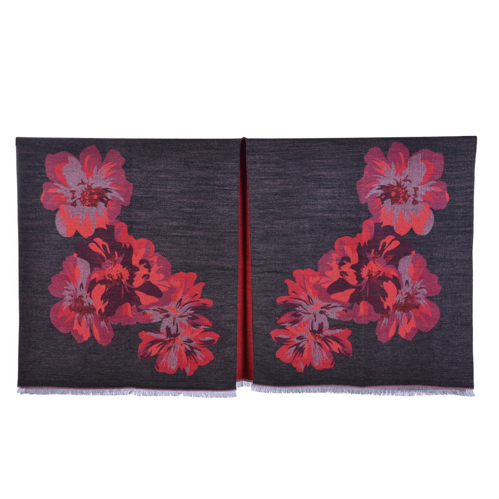 Dames Sjaal met Bloemenprint Cape Stijl Levi