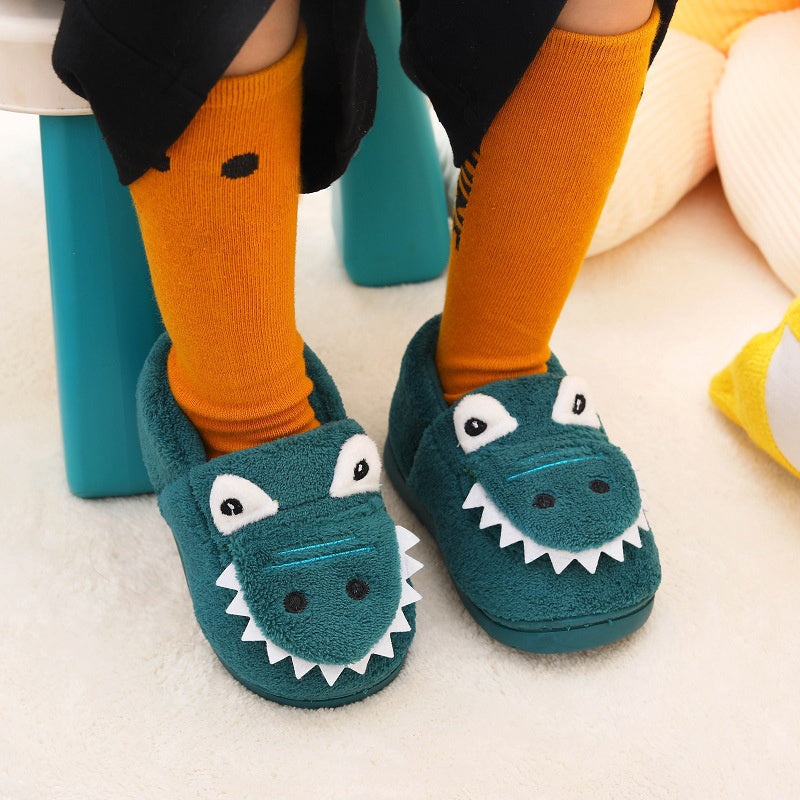 Dino Pantoffels Zachte Warme Knuffelsloffen voor Kinderen
