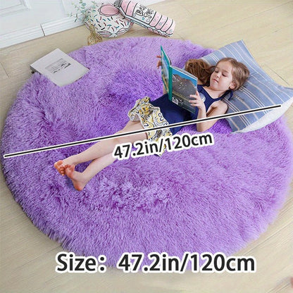 Rond Plush Vloerkleed Zacht en Zachtaardig Clouda