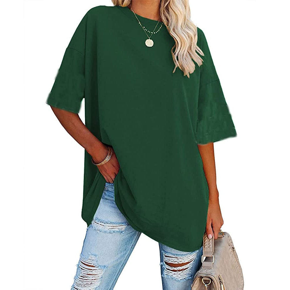 Dames Top Korte Mouwen Losse Fit Casual Modaal