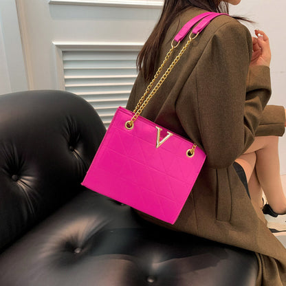 Dames Schoudertas Retro Stijl met Ketting Detail