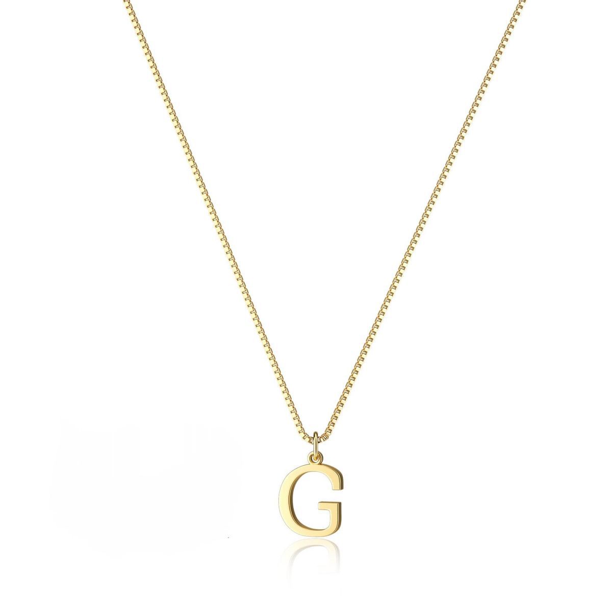 Gouden Ketting met Initialen Letter Lanette voor Dames