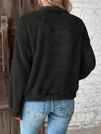 Zachte Teddy Trui Sweatshirt Comfortabel Warm