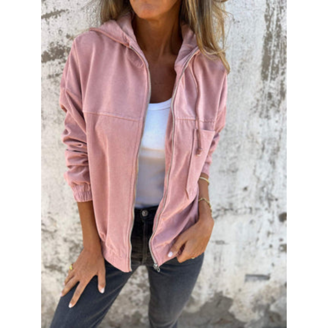 Dames Hoodie Rits Comfortabele Sportieve Trui