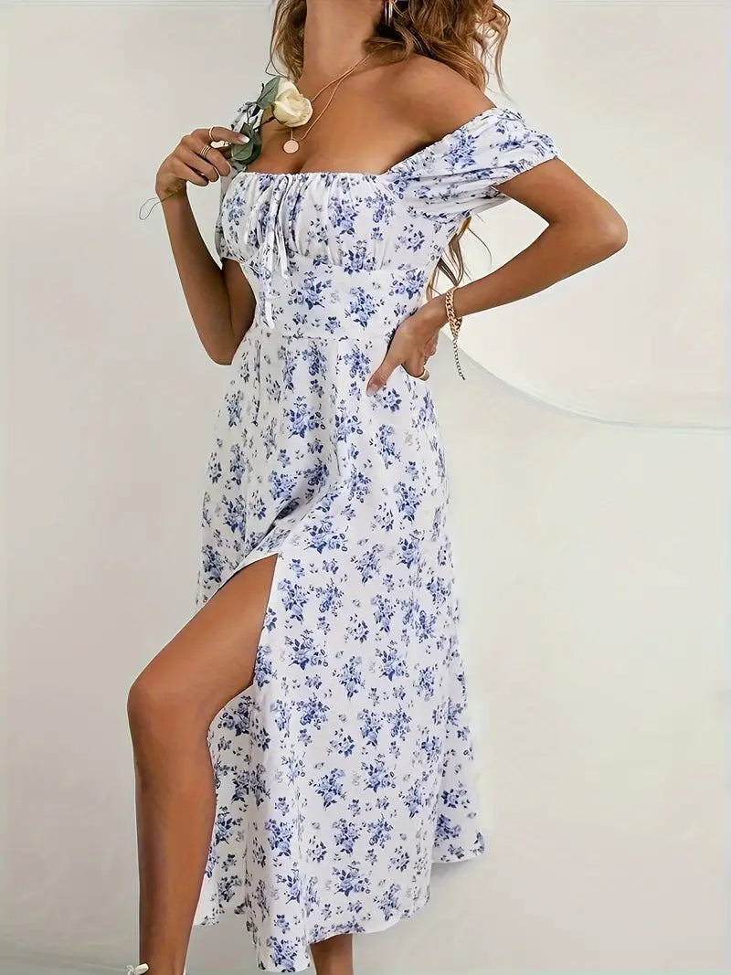 Jurk met split voor vrouwen lente zomer collectie