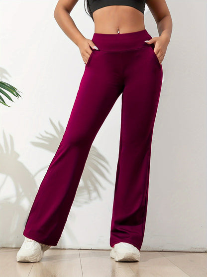 Yogabroek Dames Elastisch Comfortabel Flared voor Yoga en Casual