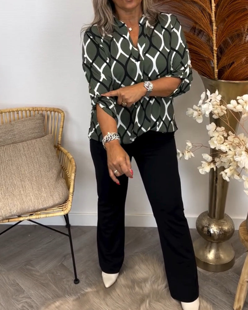 Dames Blouse Casual Losse Pasvorm