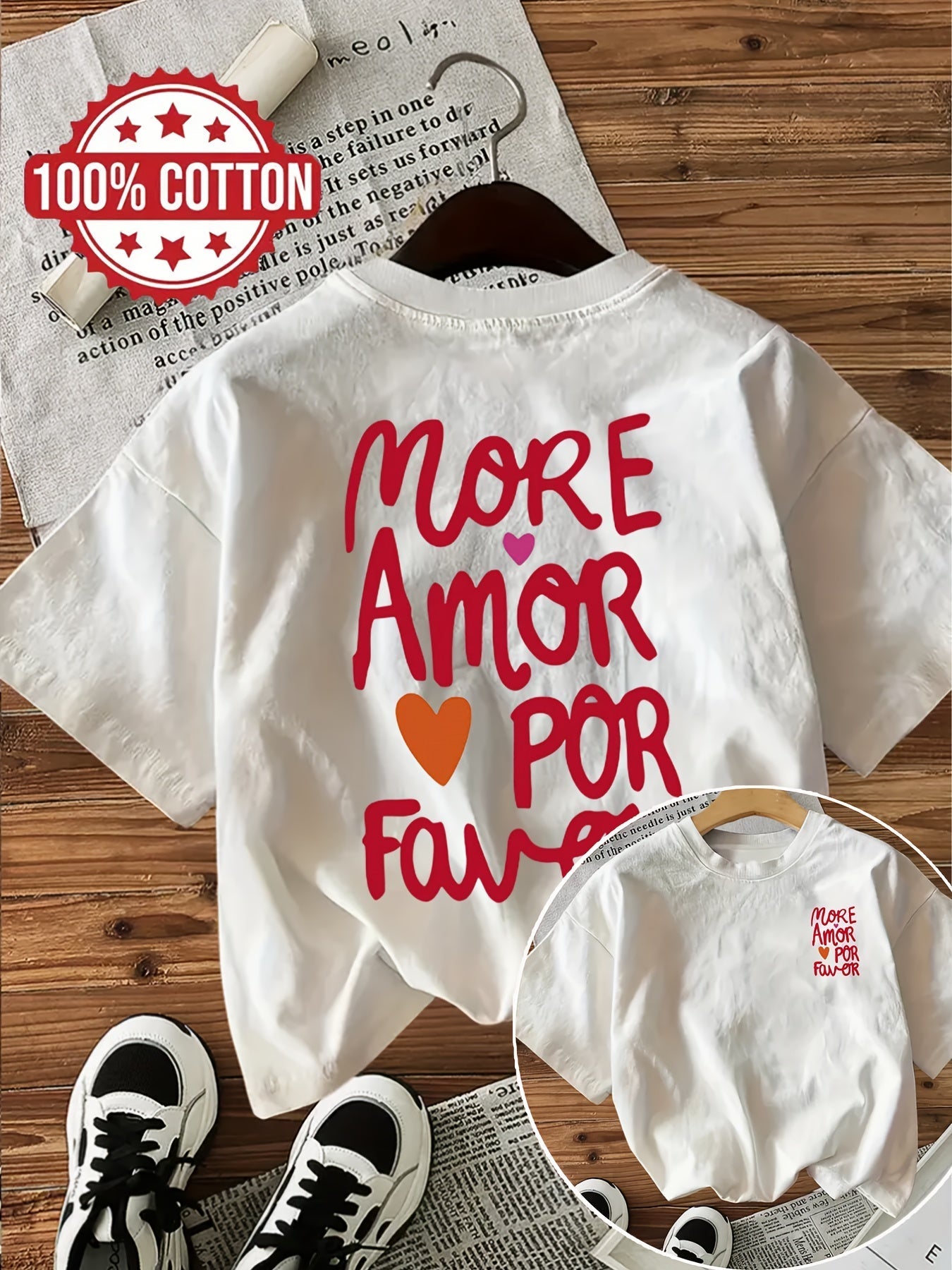 Dames T-shirt Katoen Comfortabele Pasvorm Met Tekstprint
