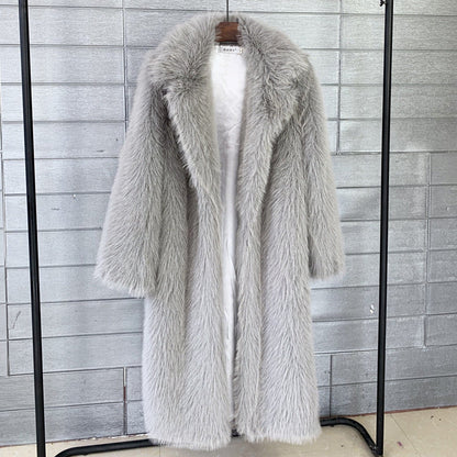 Dames Faux Fur Jas Trendy Elegante Stijlvolle Coat