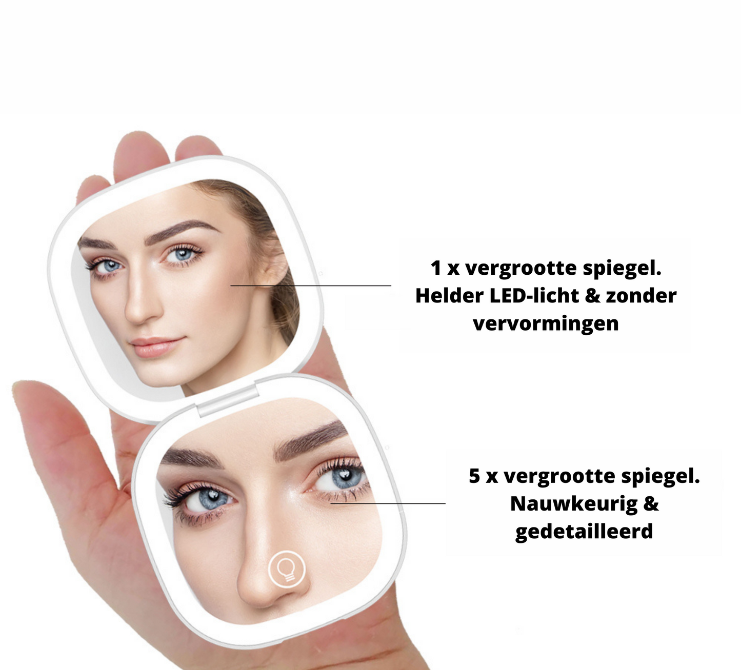 Verlichte Makeup Spiegel Met LED Licht