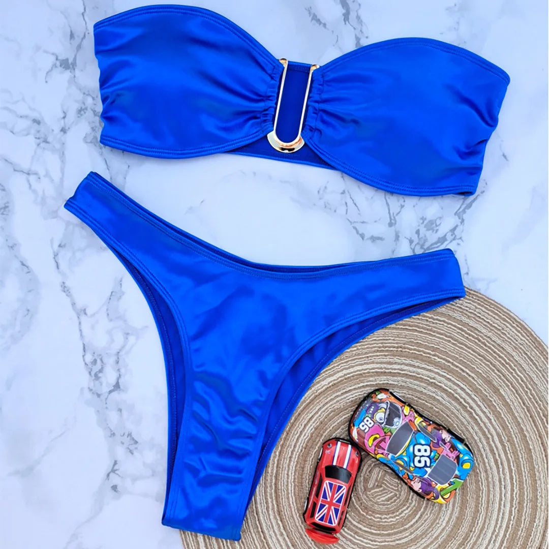 Strapless Bikini Trendy Zomer Badpak voor Vrouw