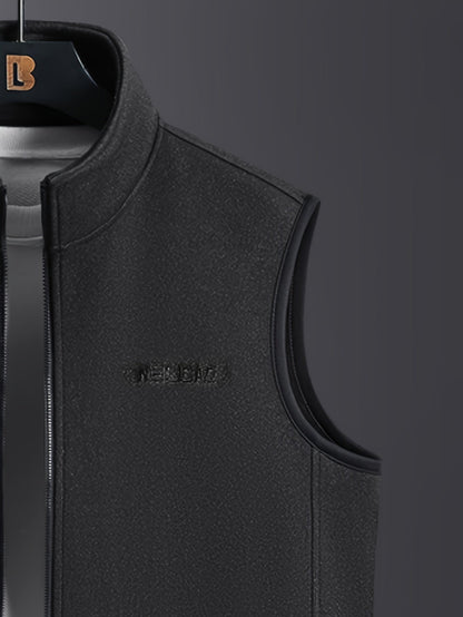 Gaspare | Gilet in pile leggero con colletto rialzato
