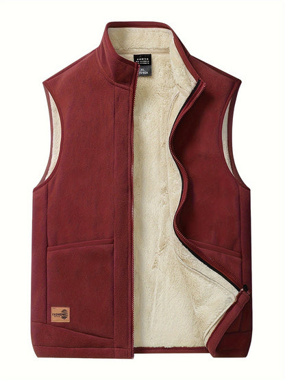 Ignazio | Gilet con zip foderato in pile