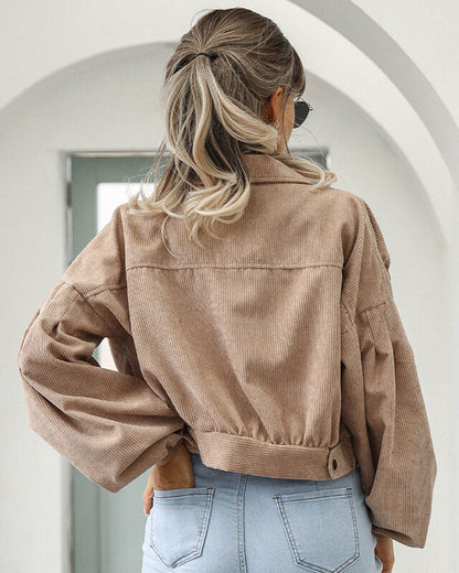Davies – Dames Cropped Jack met Corduroylook