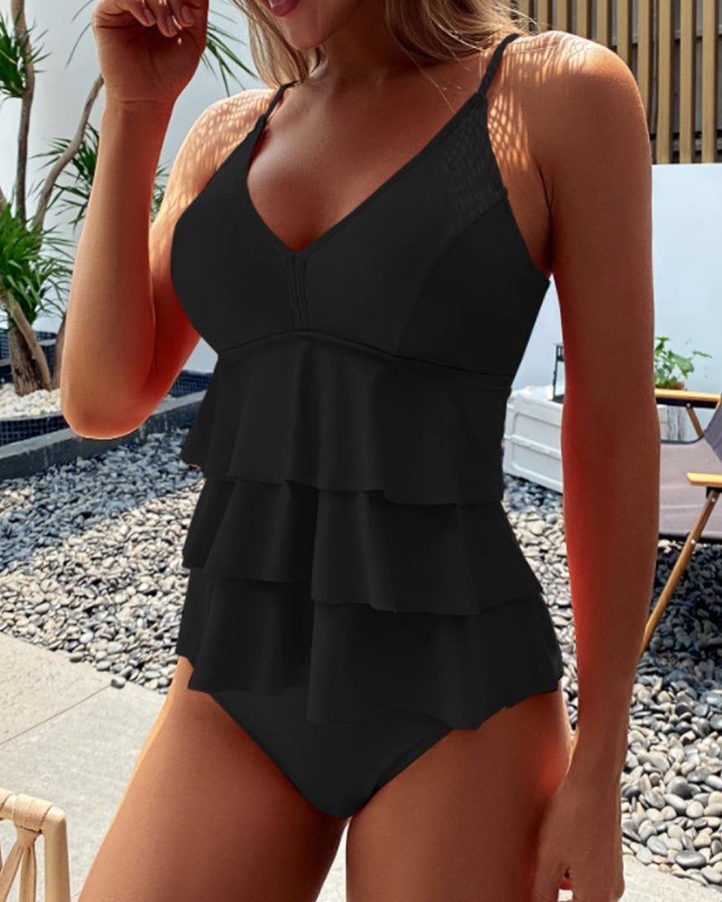 Dames Badpak Elegant Met Ruches