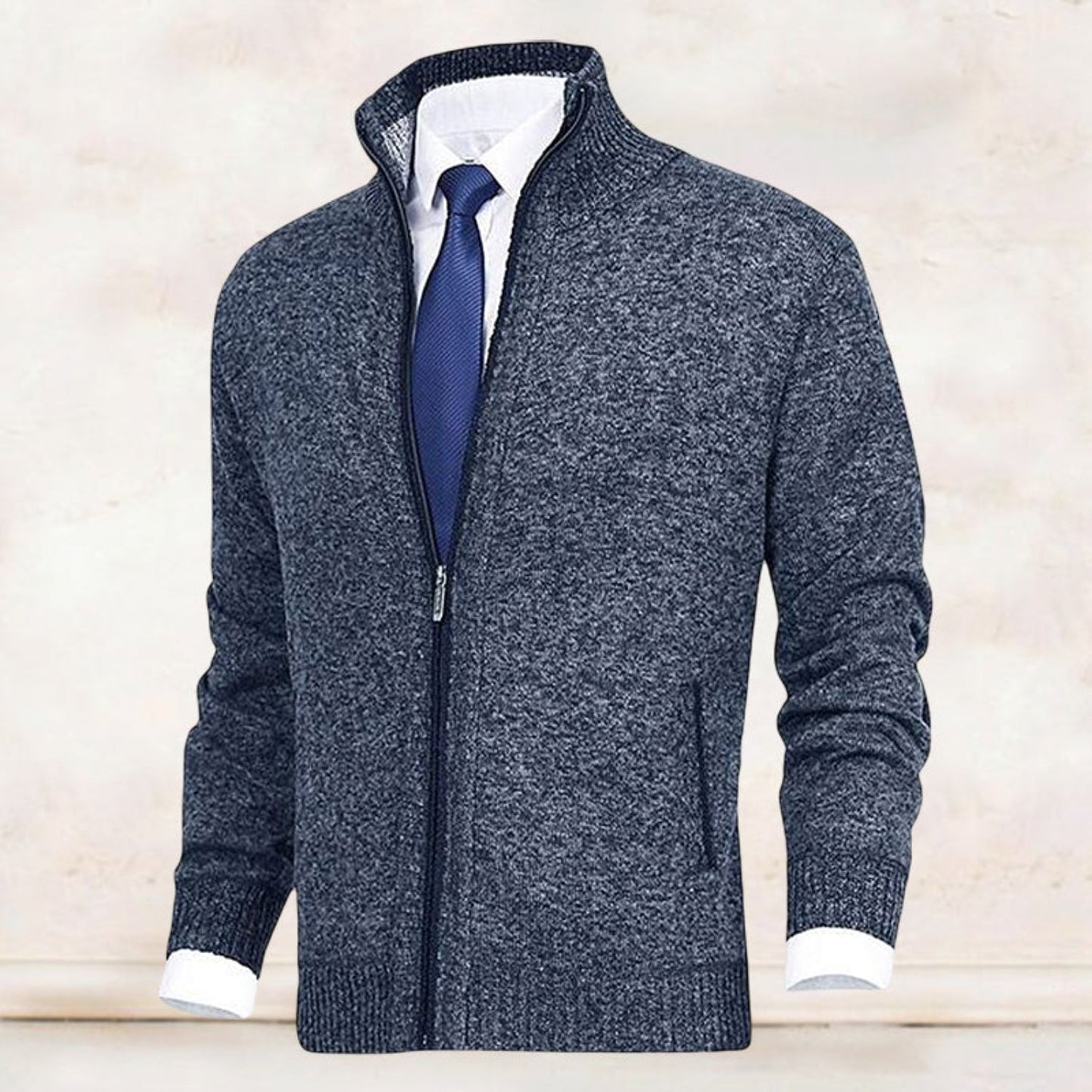 Heren Vest Warm Wolmix voor Herfst en Winter