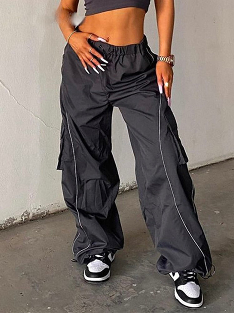 Losse Baggy Broek Streetwear Stijl Uniek Design