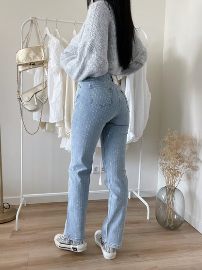 Glitter Dames Jeans Glimmer Stijl